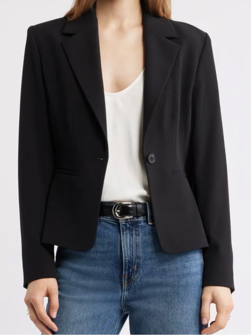 H&M Navy Single-Button Women's Blazer